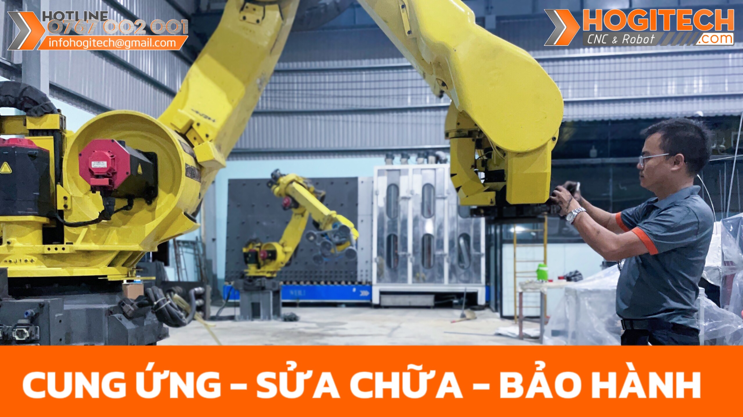 5 bước của Quy trình sửa chữa cánh tay robot công nghiệp hàng đầu Việt Nam