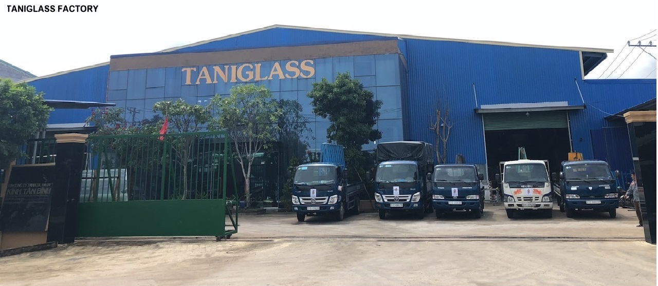 nhà máy sản xuất kính Taniglass tại Long An